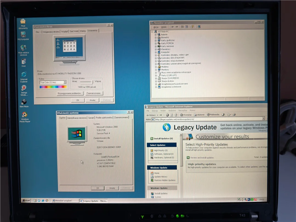 26年Windows全通关!单核ThinkPad T43封神:裸机跑遍NT到Win10
