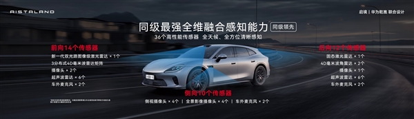华为ADS5、激光雷达入门版就有!启境GT7预售:21.99万起