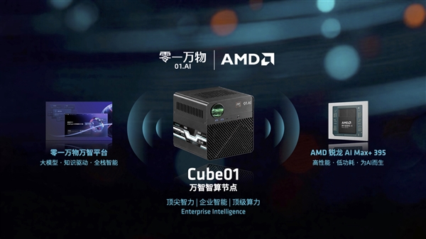 零一万物与AMD联合发布Cube01:李开复博士与苏姿丰博士同台共话多智能体时代的智算基础设施