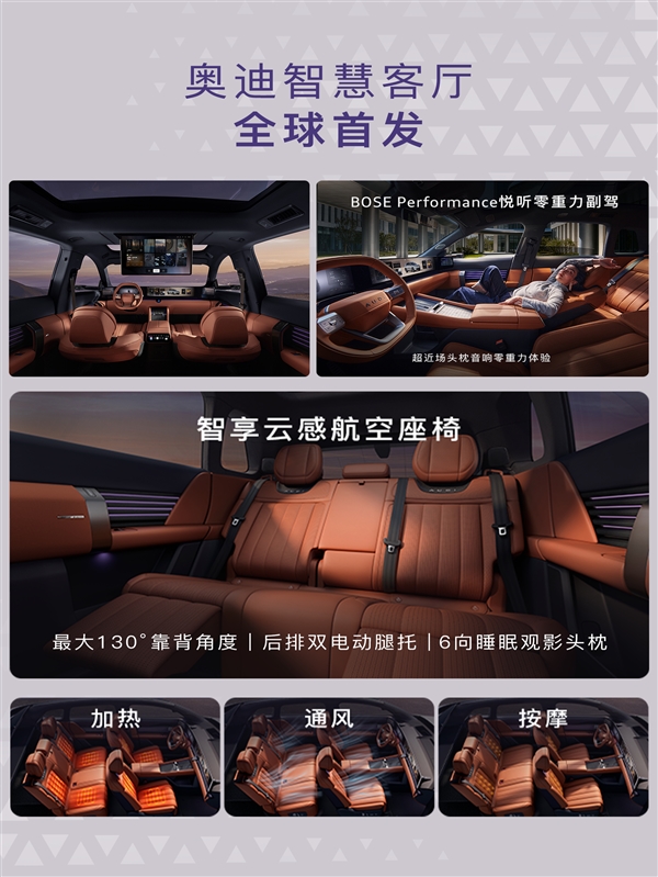 26.98万起 上汽奥迪E7X上市:起步100度电能跑705km