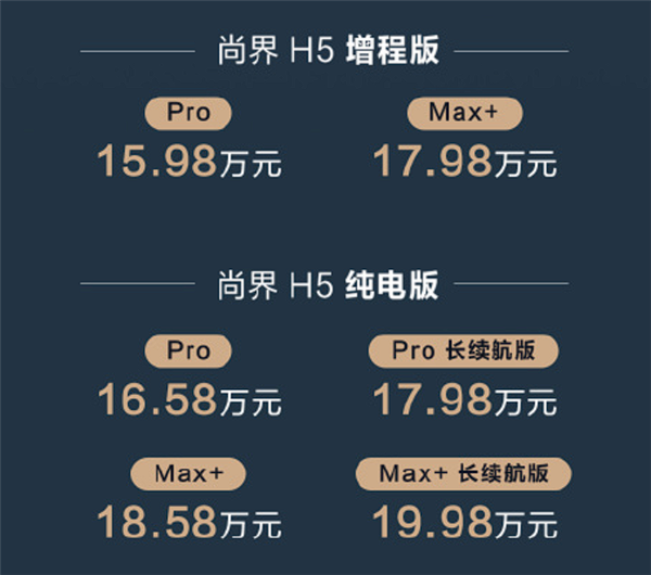 15.98万起 新款尚界H5上市 余承东:七大升级一步到位