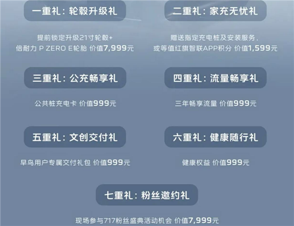 仅需99元!新款红旗天工08开启早鸟预定
