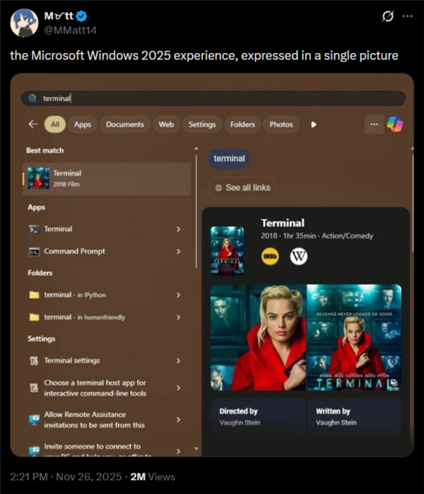 强塞多年终于放手!Windows 11搜索将大改:可一键关闭Bing和商店结果
