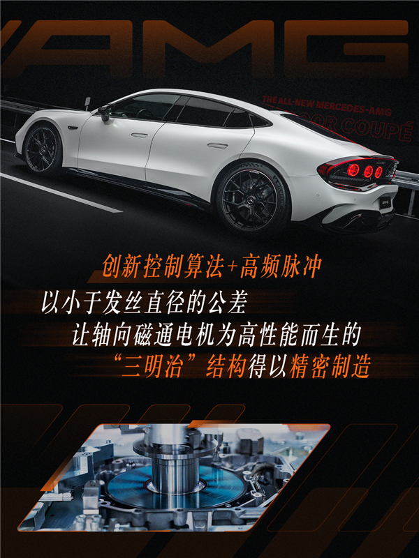 首搭AMG GT零百加速2.1秒!奔驰轴向磁通电机量产落地