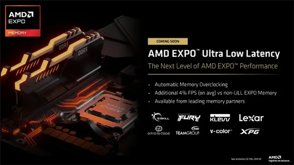 不用多花钱白嫖15%性能!AMD打造超低延迟DDR5