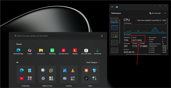 Windows 11 CPU加速更新已推送!实测:触发1-3秒鸡血模式 系统响应速度大增