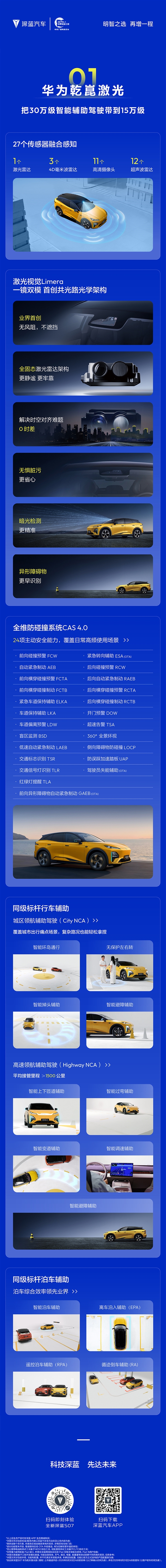 15万拿下激光雷达智驾!深蓝S07华为乾崑激光版增程发布