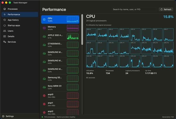 Windows任务管理器移植到Mac:原作者直言苹果自带的就是垃圾!