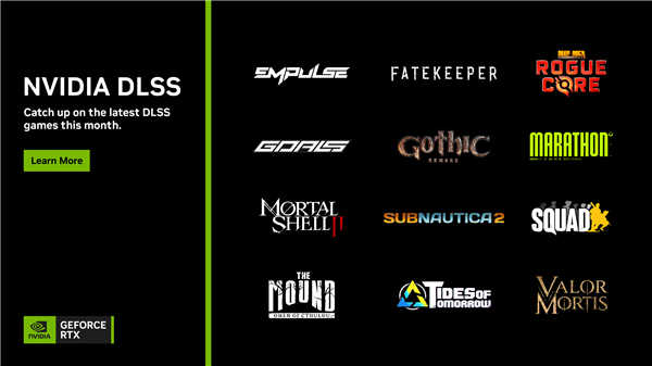 6月 DLSS 游戏阵容升级 带来全新游戏与 Summer of RTX 活动