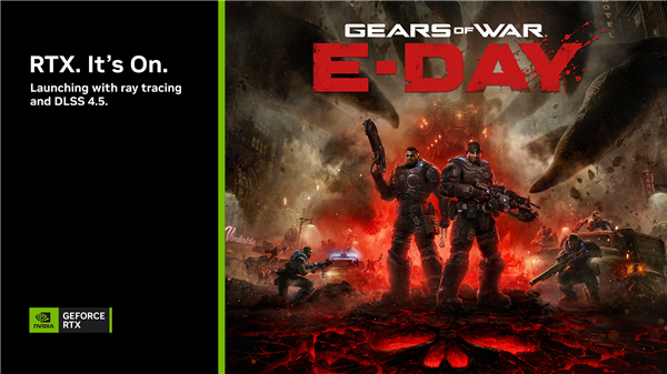 《战争机器:事变日》(Gears of War: E-Day) 将于 10 月 6 日推出 支持 DLSS 4.5 与光线追踪