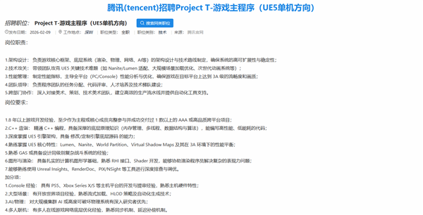 腾讯3A“Project T”细节曝光!设计灵感或来自美末+神海+古墓丽影