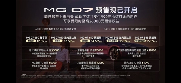 上汽高管回应MG07低价如何保证利润:不做亏本买卖 要将价值最大化