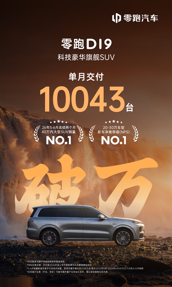 里程碑事件!零跑7月交付超10万辆:中国造车新势力首个