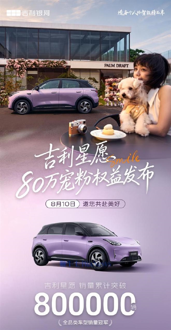 21个月卖爆80万辆!吉利星愿霸榜全品类销冠:A0级小车杀疯了