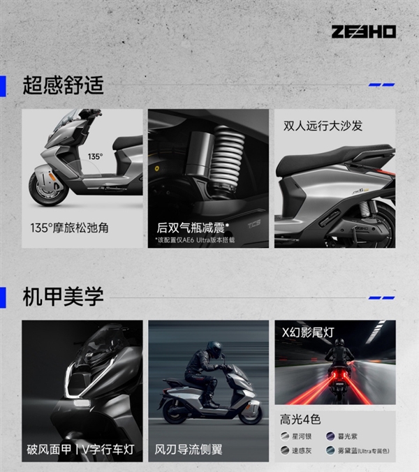 7999元起 极核全新电动摩托车AE6系列上市:顶配版能跑204km