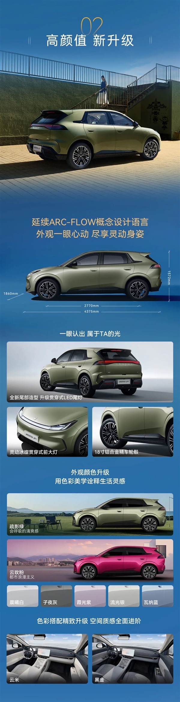 配置表现硬核!极狐贝塔T1 550km续航版上市:7.68万起售