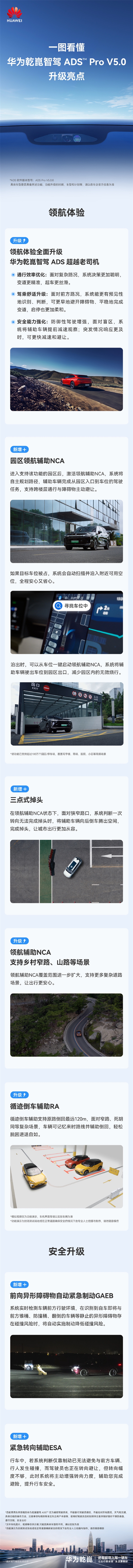 一图看懂:华为乾崑智驾ADS Pro V5.0重磅更新 超越老司机