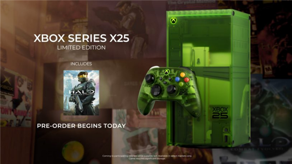 微软25周年纪念版XBOX Series X上市:半透明绿色外壳设计