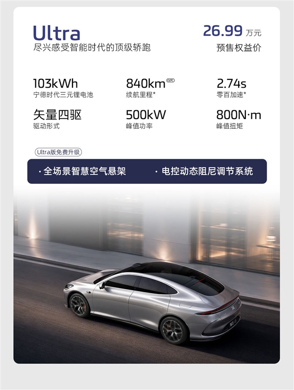 小米SU7国产强敌!全新智己L6预售:21.99万起 全系标配线控底盘
