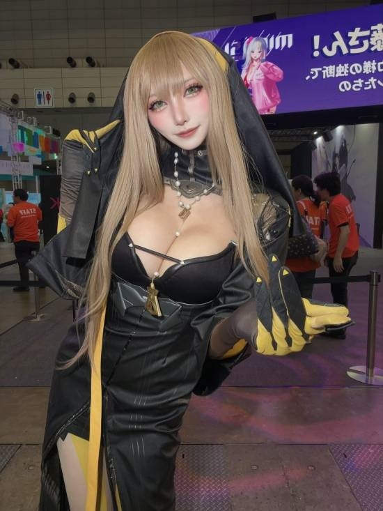 TGS偶遇超美机械修女!Coser现场一起合影超幸运