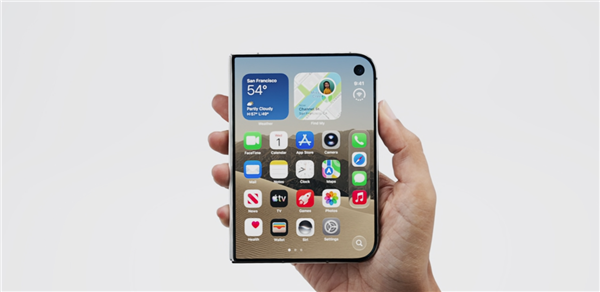 苹果首款折叠屏iPhone Duo压轴登场:屏下摄像头+Touch ID回归