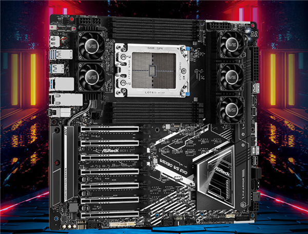 华擎WRX90 WS EVO工作站主板首发10999元:7个PCIe Gen5 x16插槽