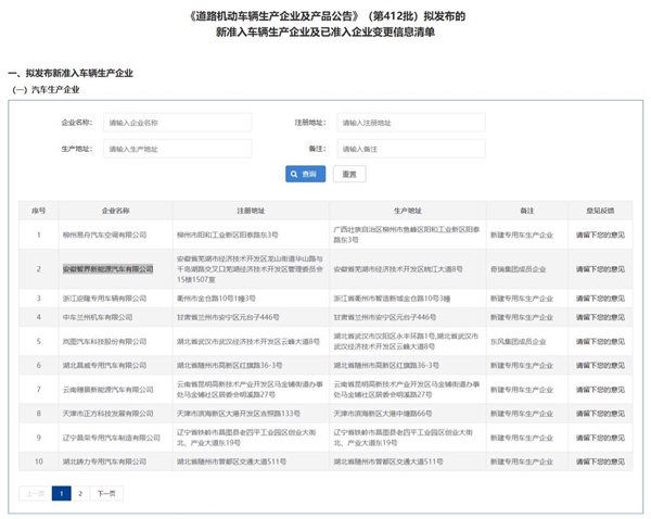 曝智界将获独立造车资质:奇瑞把厂房和资质一起送出