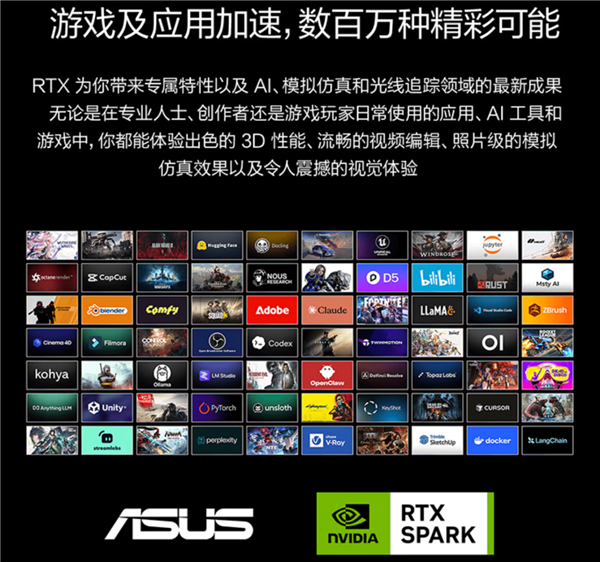 搭载英伟达RTX Spark N1X!全球首款AI智能体PC华硕ProArt创16开售:35999元起