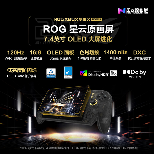 ROG XBOX掌机X 20周年版正式开售!首发9999元
