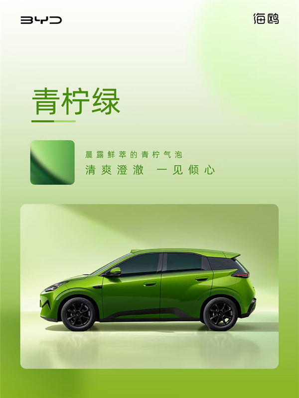 A0级纯电卷王换代!比亚迪二代海鸥10月20日上市:激光雷达、后驱全上车