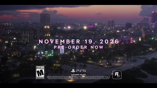 R星发布《GTA6》第三支预告片!11月19日正式发售