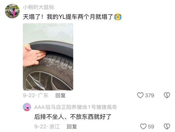 特斯拉声明称没有“速成车” 塌后悬的Model Y L车主表示不服