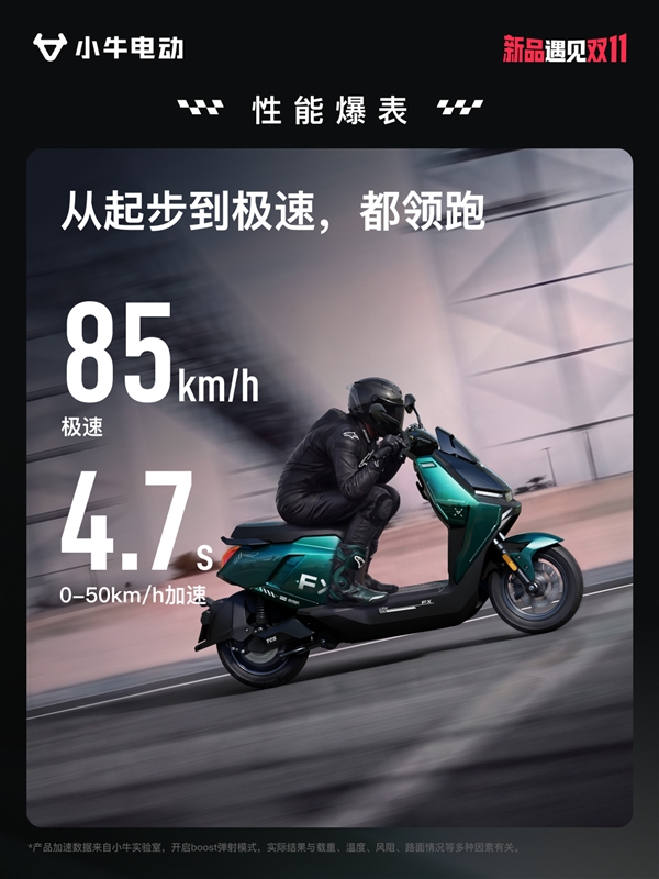 小牛FX马拉松Plus上市 实测续航157公里、极速85km/h